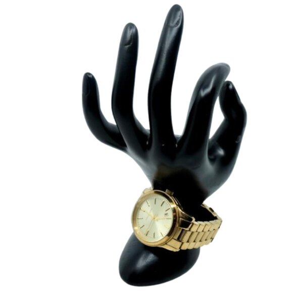 MICHAEL KORS~mk5160~LADIES OVERSIZED ROSE GOLD CHAMPAGNE DIAL WATCH - Picture 3 of 5